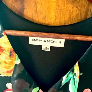 Emma & Michele Black & Flowered New Dress